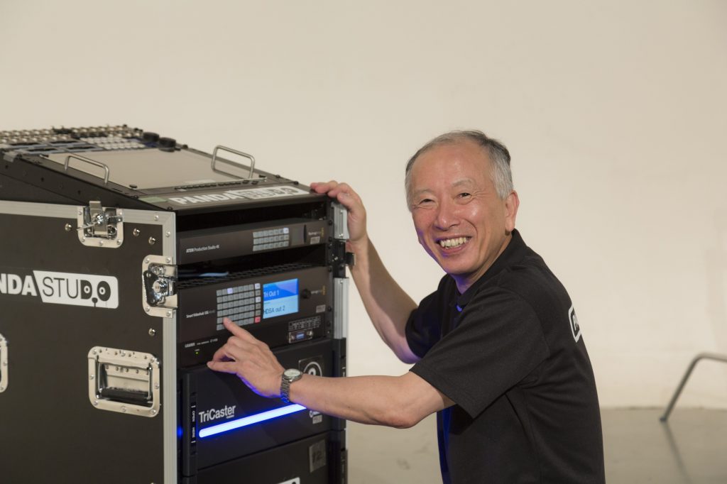 浅野とプロスポーツの生中継システム
